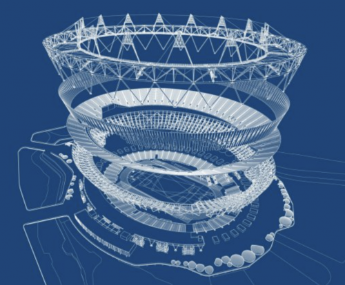 倫敦碗樂高式座位設計（網上圖片）